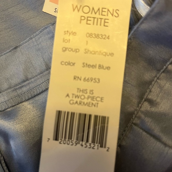 NWT Leslie Fay 2 pieces suit Women's gray size 14WP - Picture 9 of 9